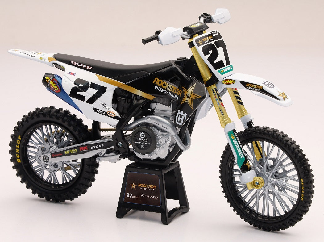 New Ray Toys 1:12 Malcolm Stewart Rockstar Energy Husqvarna FC 450 Toy