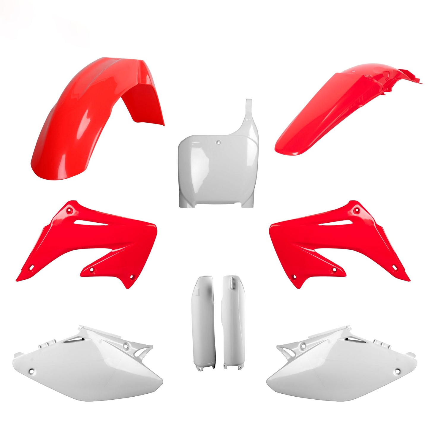 Polisport Honda Plastic Kit with fork guards CR 125 250 2002 - 2003, OEM Red