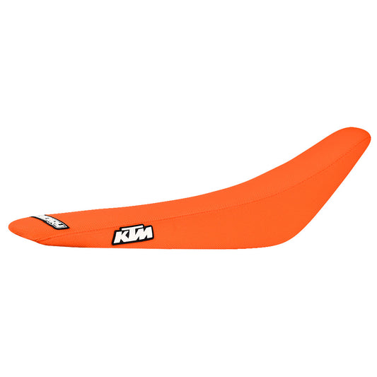 Enjoy Manufacturing KTM Seat Cover SX SXF 2011 - 2015 SX 250 11 - 2016 EXC EXCF 2012 - 16 Ribbed Logo, All Orange