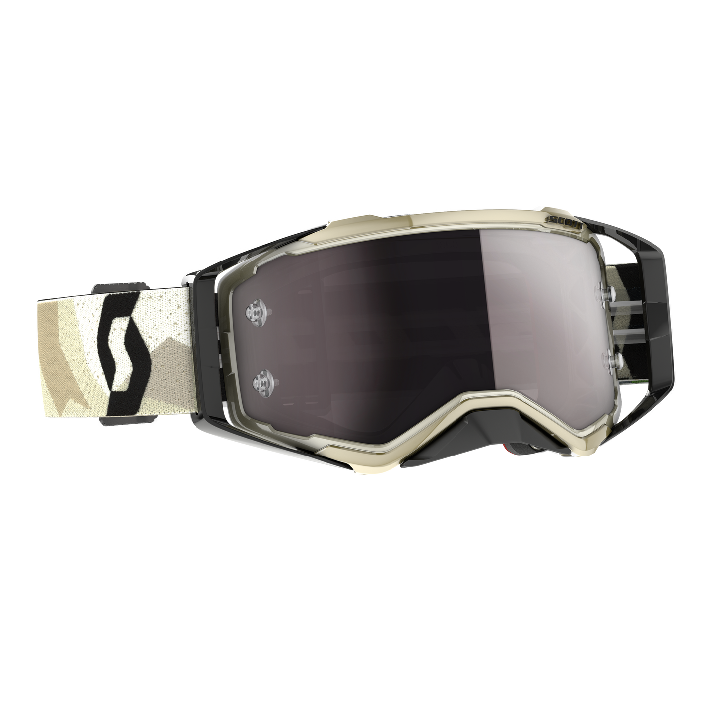 Scott Prospect Goggle, Camo Beige / Black – Silver Chrome Works lens