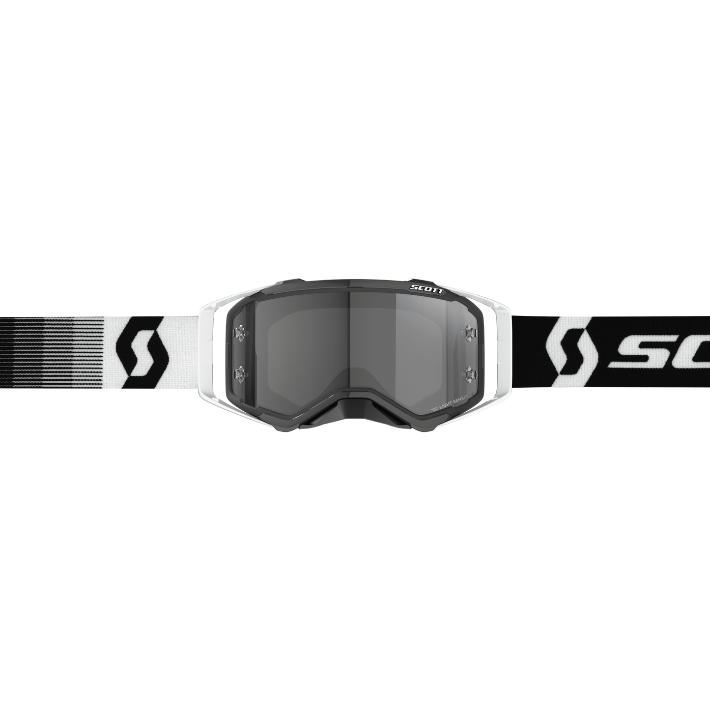 Scott Prospect Sand & Dust Goggle, Premium Black / White - Light Sensitive Works Lens