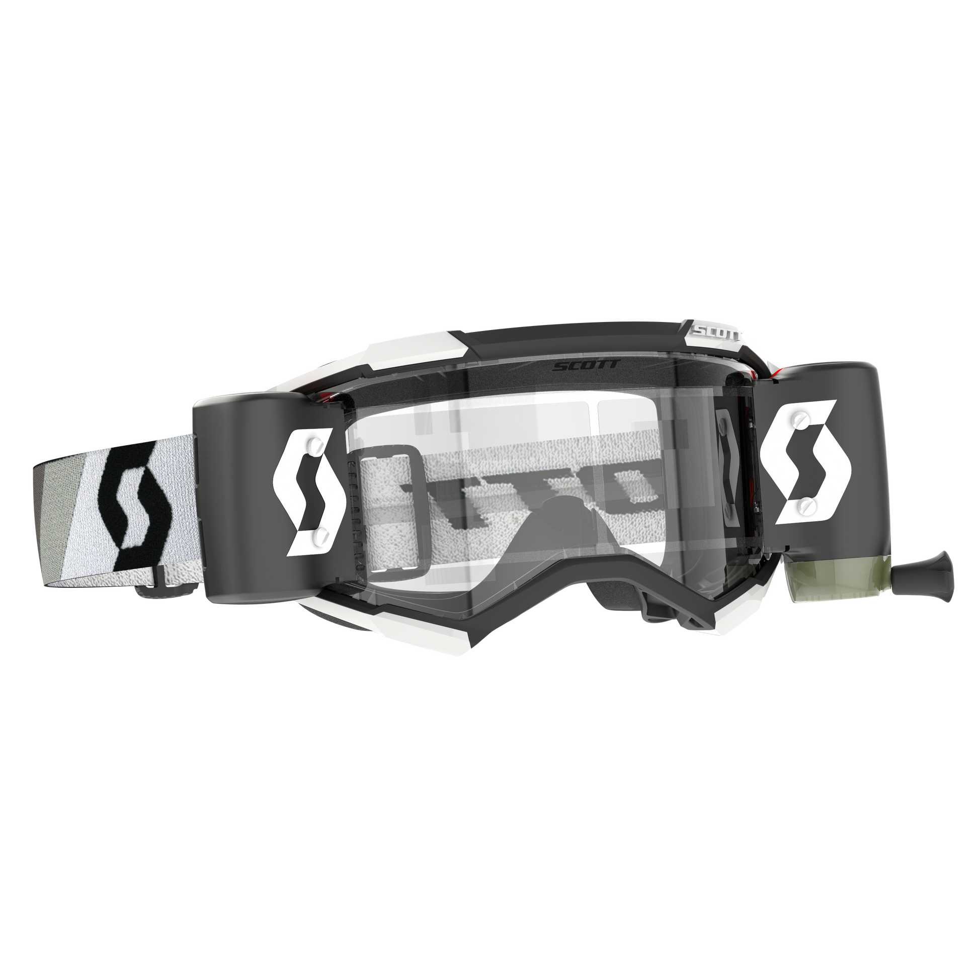 SCOTT Fury Goggles WFS, Premium Black / White - Clear - motocross4u
