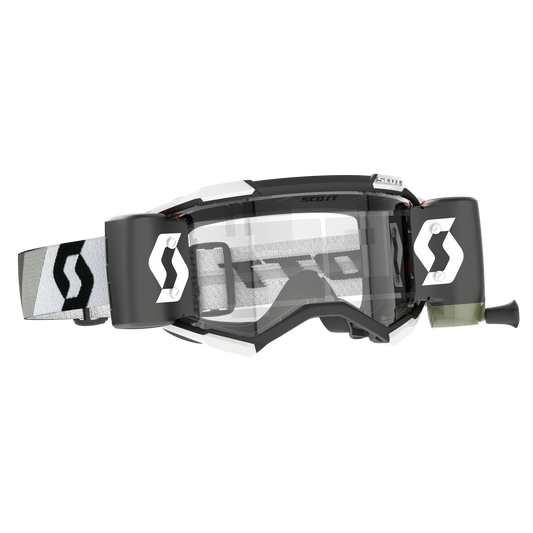 SCOTT Fury Goggles WFS, Premium Black / White - Clear