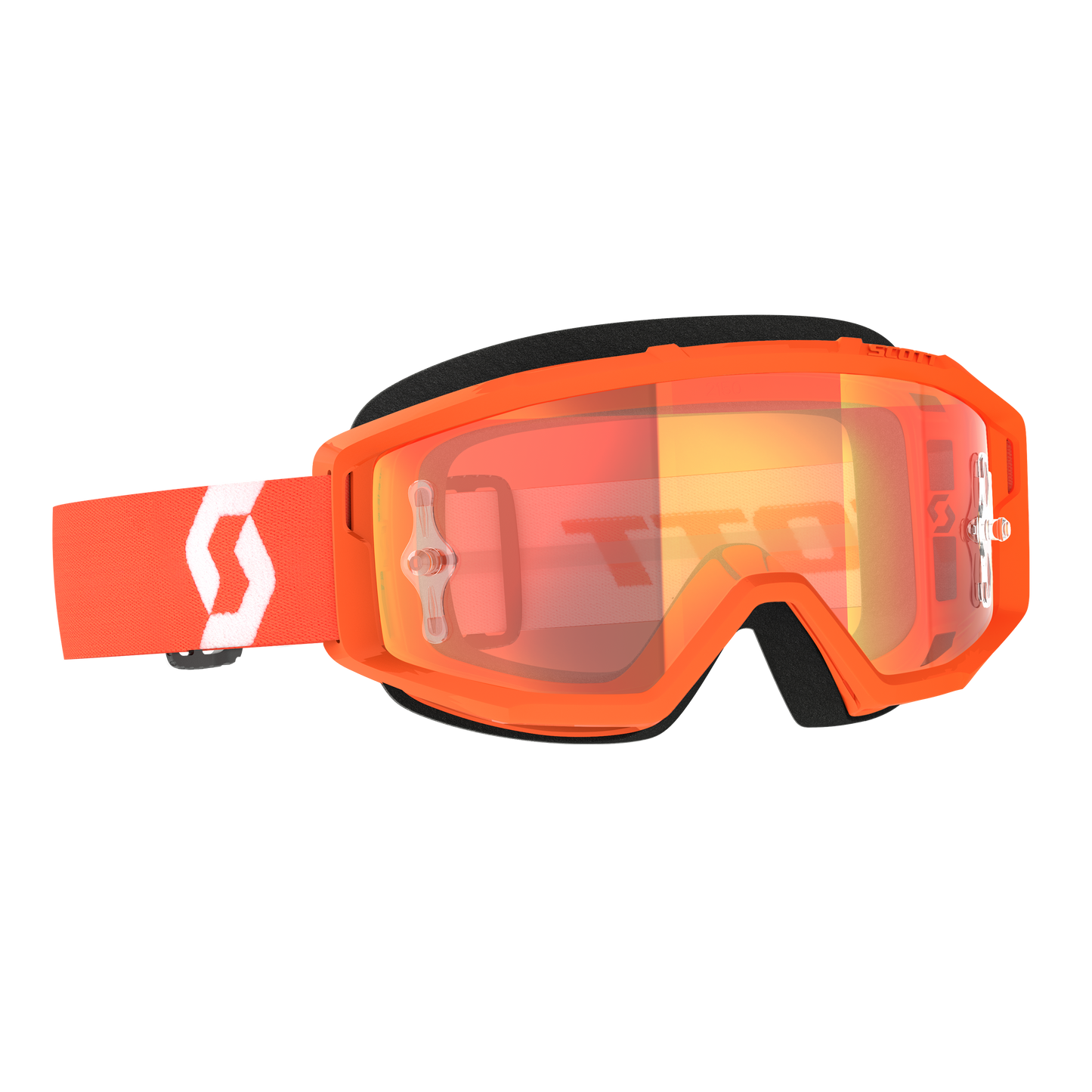 Scott Primal Goggle, Orange / White - Orange Chrome Works Lens