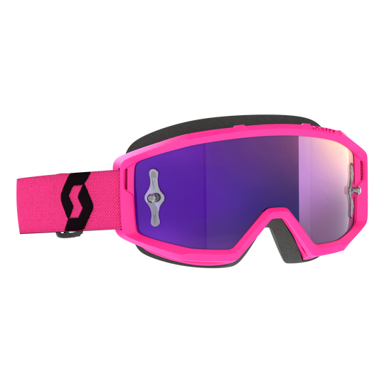 Scott Primal Goggles, Pink / Black - Purple Chrome Works Lens