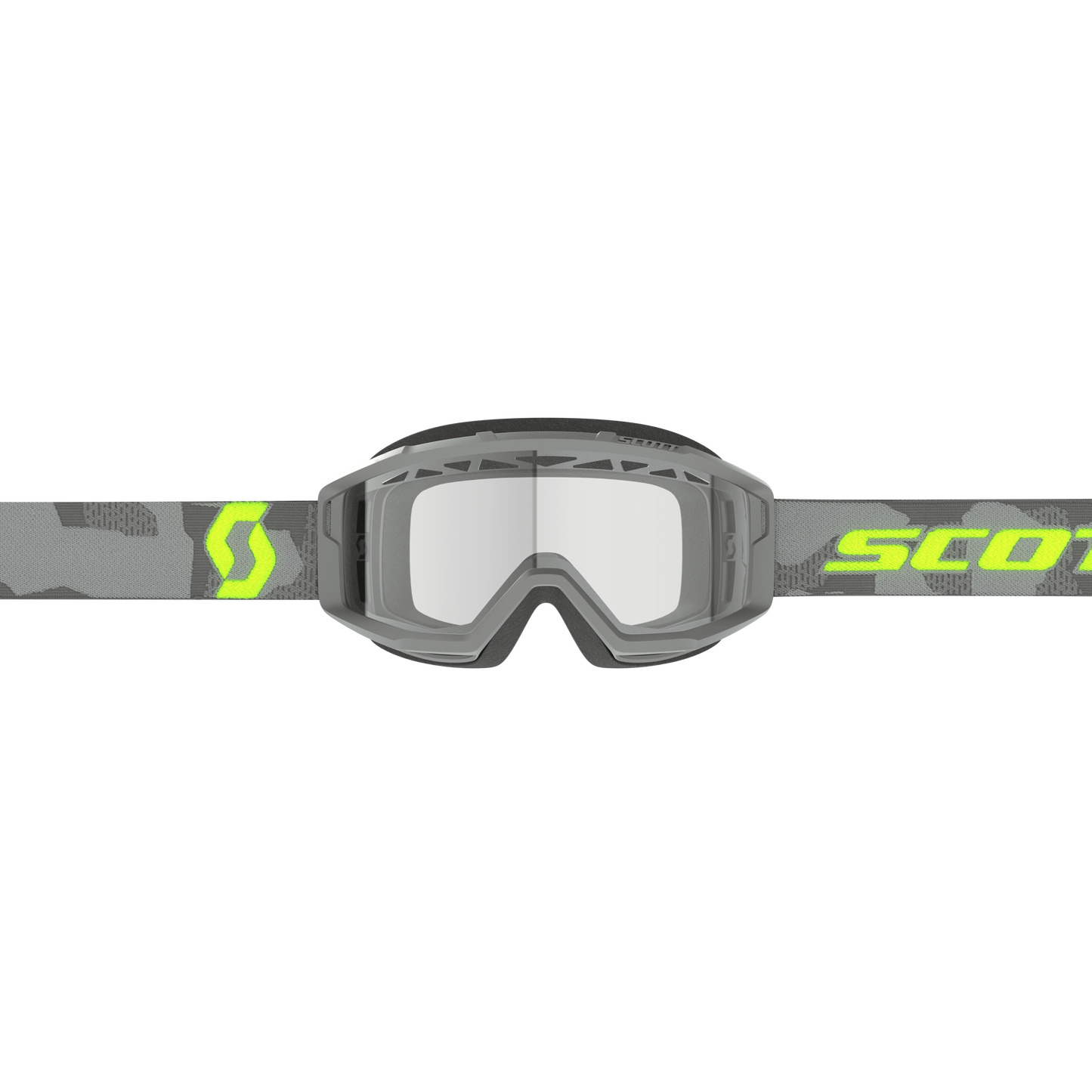 Scott Primal Enduro Goggles, Light Grey / Neon Yellow - Clear Works Lens