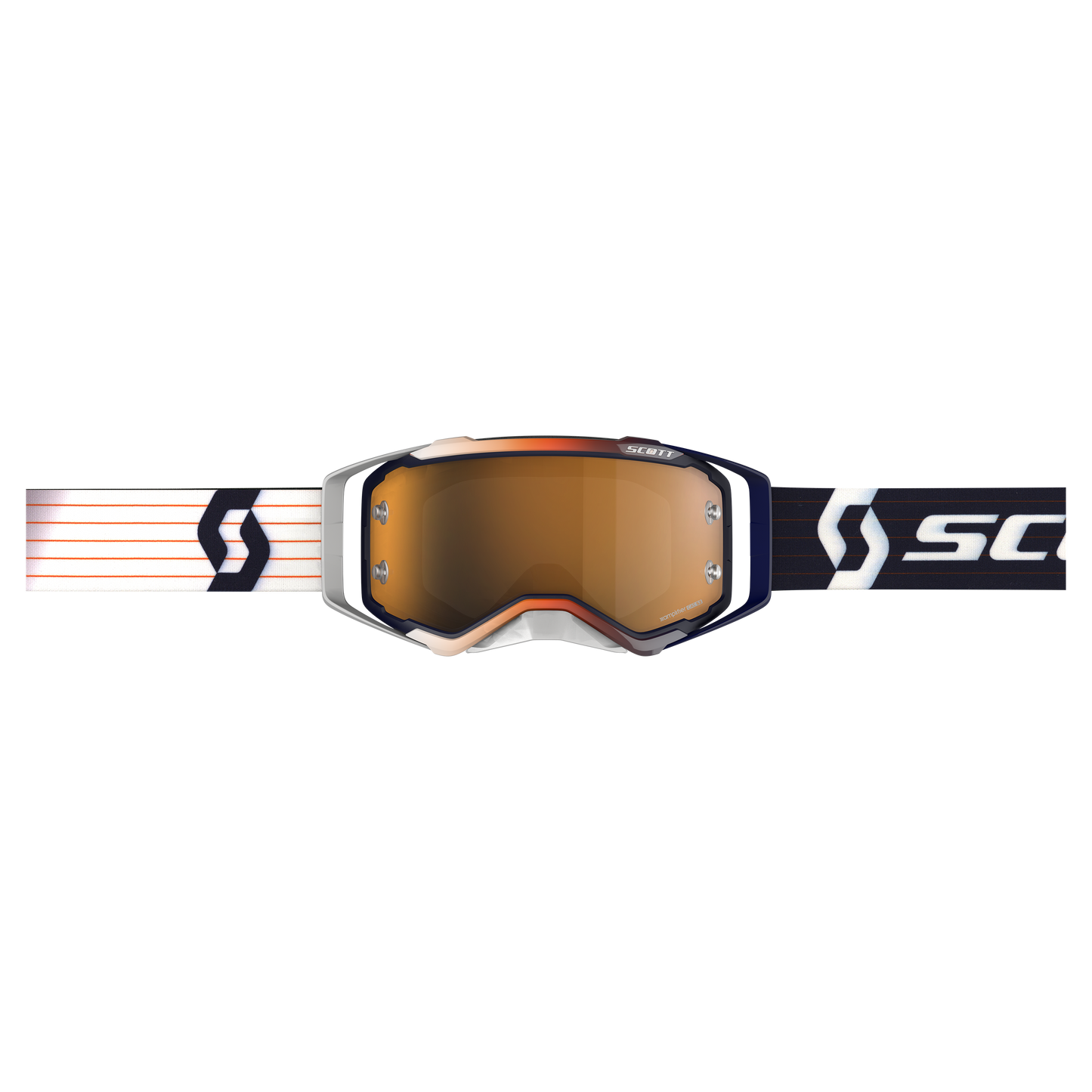 Scott Prospect Amplifier Goggle, Blue / White - Gold Chrome Works Lens