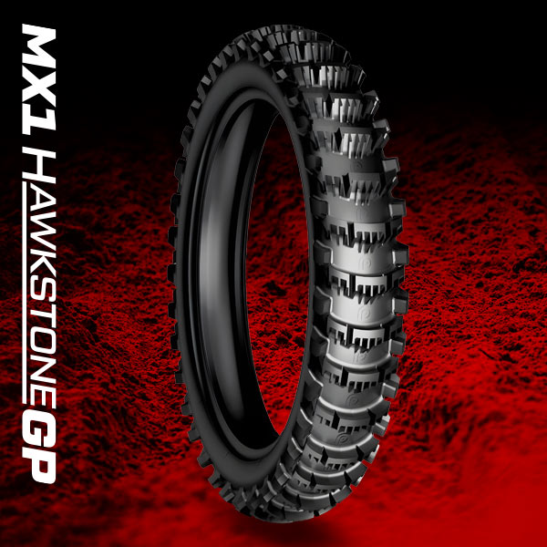 Plews Tyres MX1 HAWKSTONE GP Soft Rear - 90 / 100 – 12