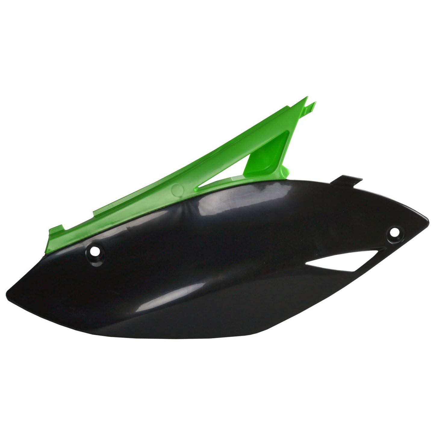 Polisport Kawasaki Side Panels KXF 250 2009 - 2012 KXF 450 09 - 2011, Green / Black