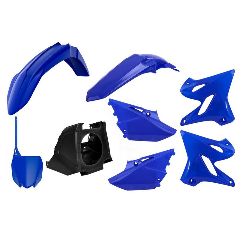 Polisport Yamaha Plastic Kit YZ 125 YZ 250 2002 - 2014 NEW STYLE Restyle, OEM All Blue