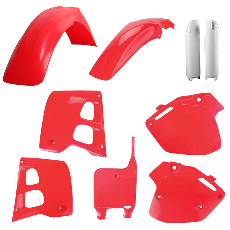 Polisport Honda Plastic Kit CR 125 1991 - 1992 CR 250 1990 - 91, All Red