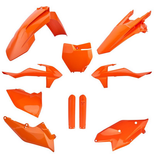 Polisport KTM Plastic Kit with Fork Guards SX SXF 2016 - 2018 SX 250 2017 - 2018, All Orange