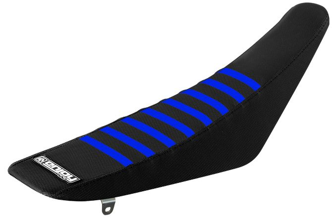 Enjoy Manufacturing Yamaha Seat Cover YZF 450 2010 - 2013 Ribbed, Black / Blue