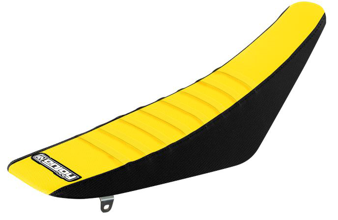 Enjoy Manufacturing Suzuki Seat Cover RMZ 250 2010 - 2018 Ribbed, Black / Yellow / Yellow