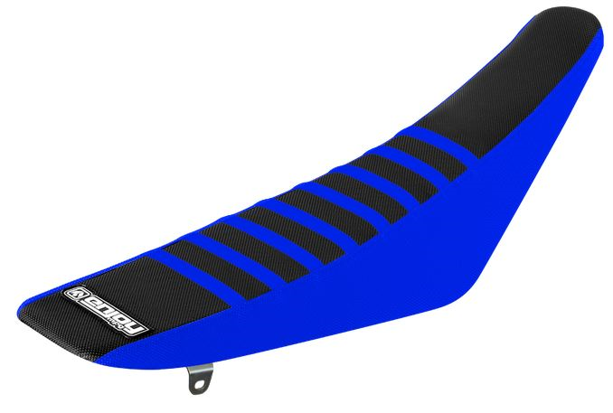 Enjoy Manufacturing Yamaha Seat Cover YZ 125 YZ 250 2002 - 2021 Ribbed, Blue / Black / Blue