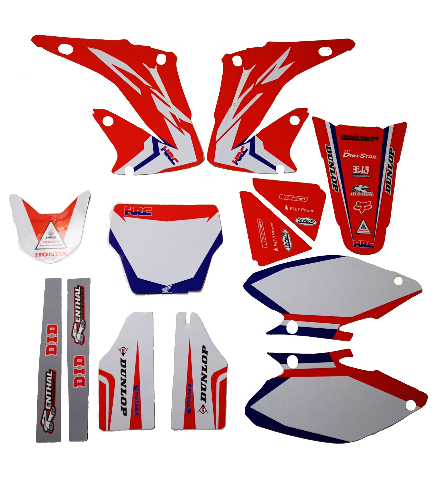 Enjoy Manufacturing Honda Graphics Kit CR 125 CR 250 2004 - 2007, HRC