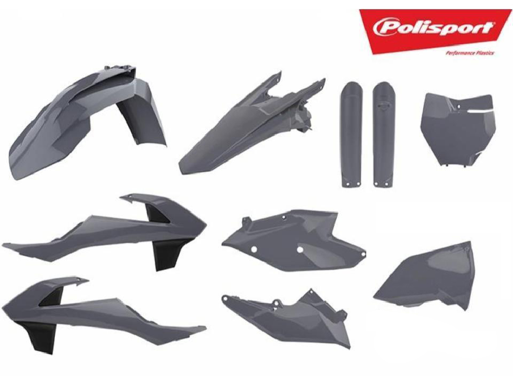 Polisport KTM Plastic Kit SX SXF 2016 - 2018 SX 250 2017 - 2018, Grey