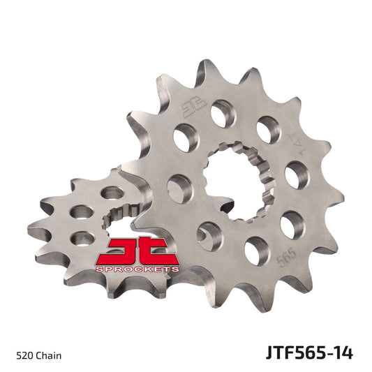 JT Sprockets Steel Front Sprocket Yamaha YZ 250 1999 - 2021 YZF 400 1998 - 99 YZF 426 2000 - 2002 YZF 450 2003 - 21 Kawasaki KX 250 1999 - 2008, 14T