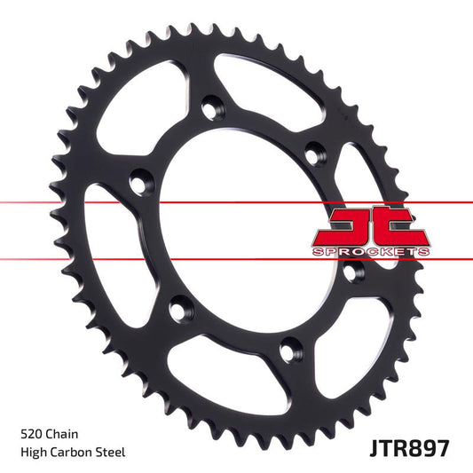 JT Sprockets Steel Rear Sprocket KTM SX 1995 - 2021 SXF 250 2006 - 21 SXF 350 2011 - 21 SXF 450 2007 - 21 Husqvarna TC FC 2014 - 21, 52T