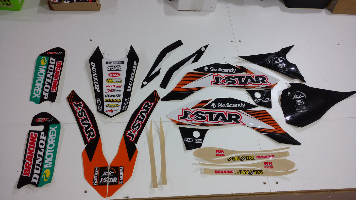 Enjoy Manufacturing KTM Graphics Kit SX 85 2013 - 2017, JDR / J-Star