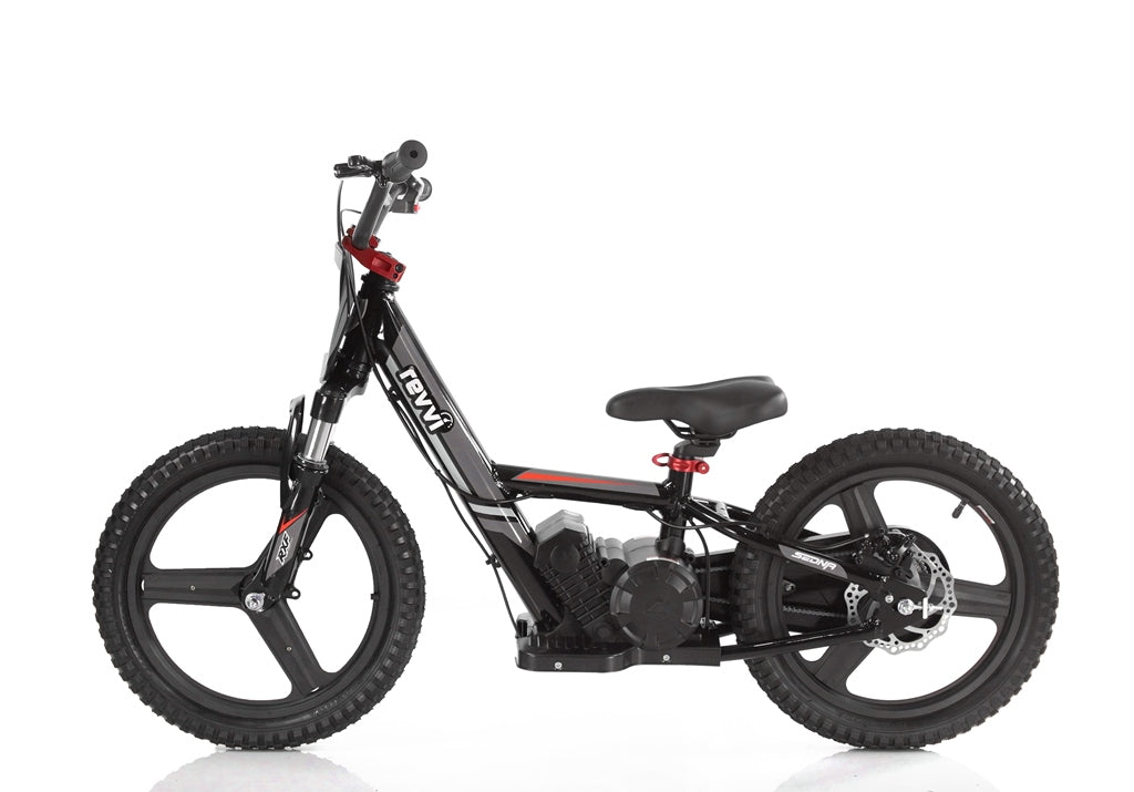 Revvi 16" Plus Electric Balance Bike - Black - motocross4u
