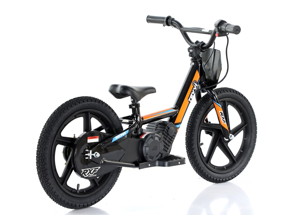 New Model 250w Revvi 16" Electric Balance Bike - Orange - motocross4u