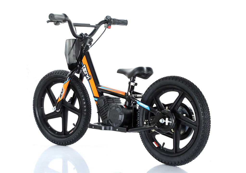 New Model 250w Revvi 16" Electric Balance Bike - Orange - motocross4u