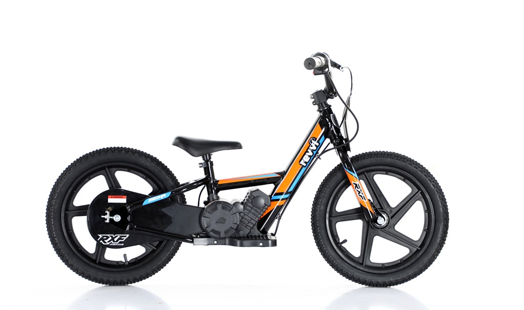 New Model 250w Revvi 16" Electric Balance Bike - Orange - motocross4u