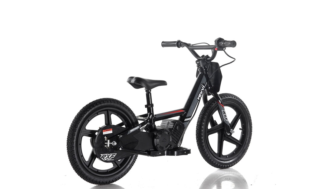 New Model 250w Revvi 16" Electric Balance Bike - Black - motocross4u