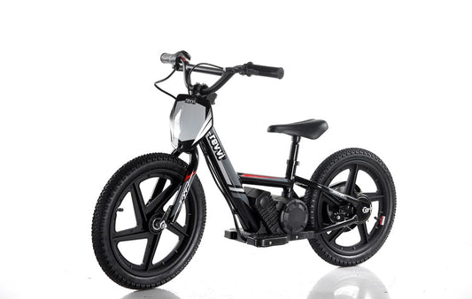 New Model 250w Revvi 16" Electric Balance Bike - Black - motocross4u