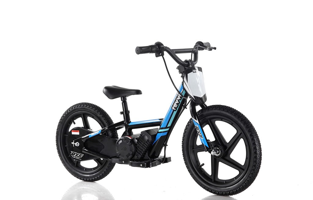 New Model 250w Revvi 16" Electric Balance Bike - Blue - motocross4u