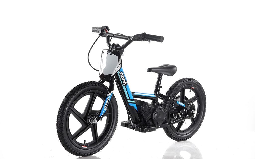 New Model 250w Revvi 16" Electric Balance Bike - Blue - motocross4u