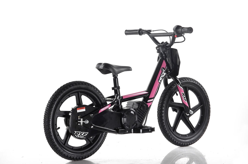 New Model 250w Revvi 16" Electric Balance Bike - Pink - motocross4u