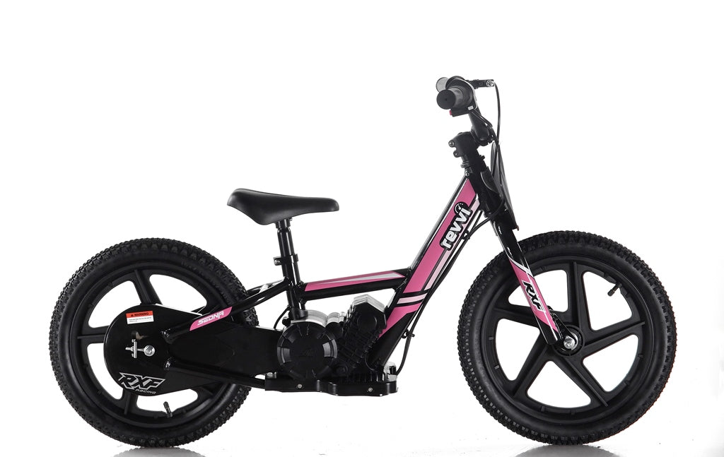 New Model 250w Revvi 16" Electric Balance Bike - Pink - motocross4u