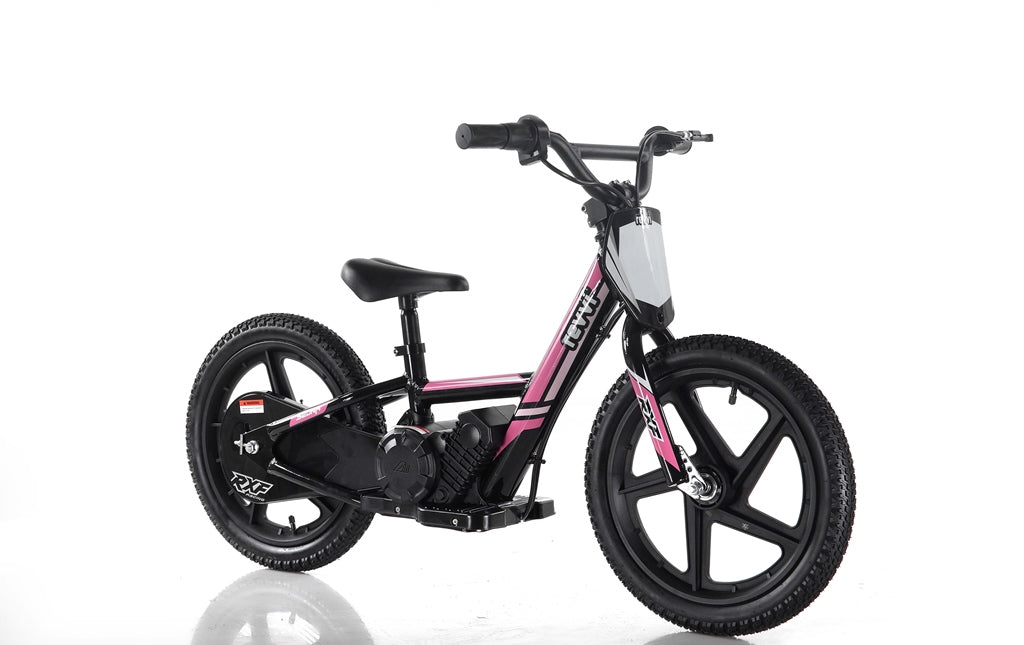 New Model 250w Revvi 16" Electric Balance Bike - Pink - motocross4u