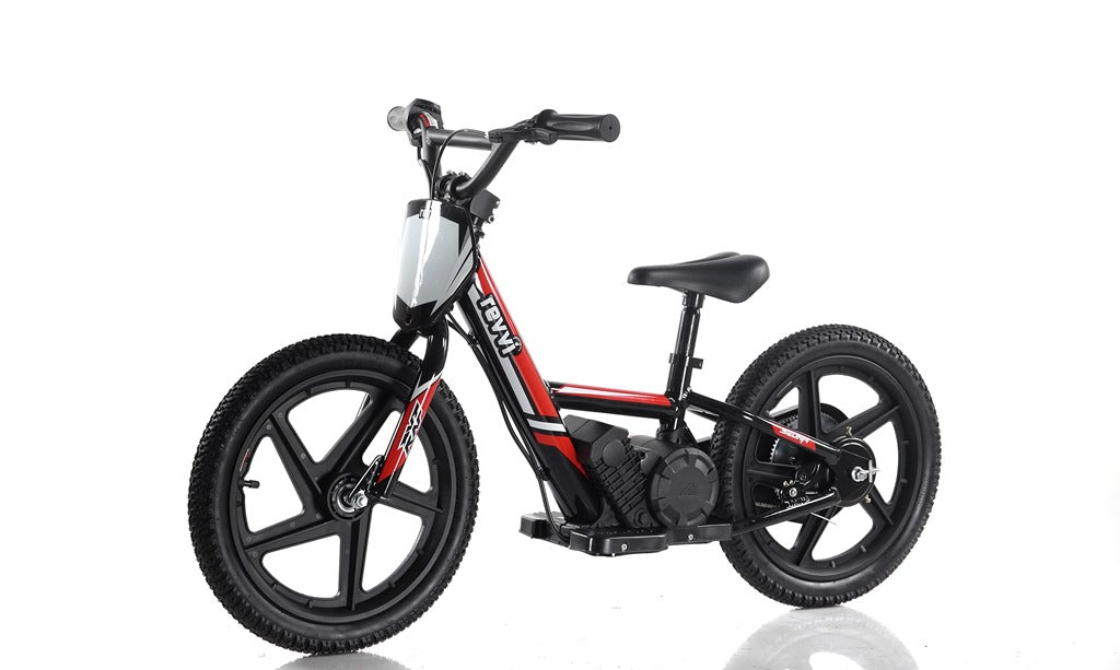 New Model 250w Revvi 16" Electric Balance Bike - Red - motocross4u