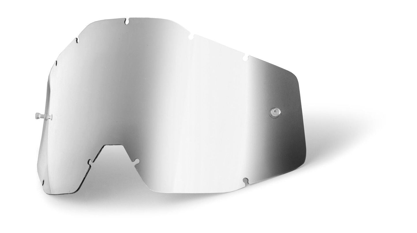 Goggle Shop 100% Mirror Tear off Lens, Mirror Silver