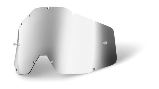 Goggle Shop 100% Mirror Tear off Lens, Mirror Silver