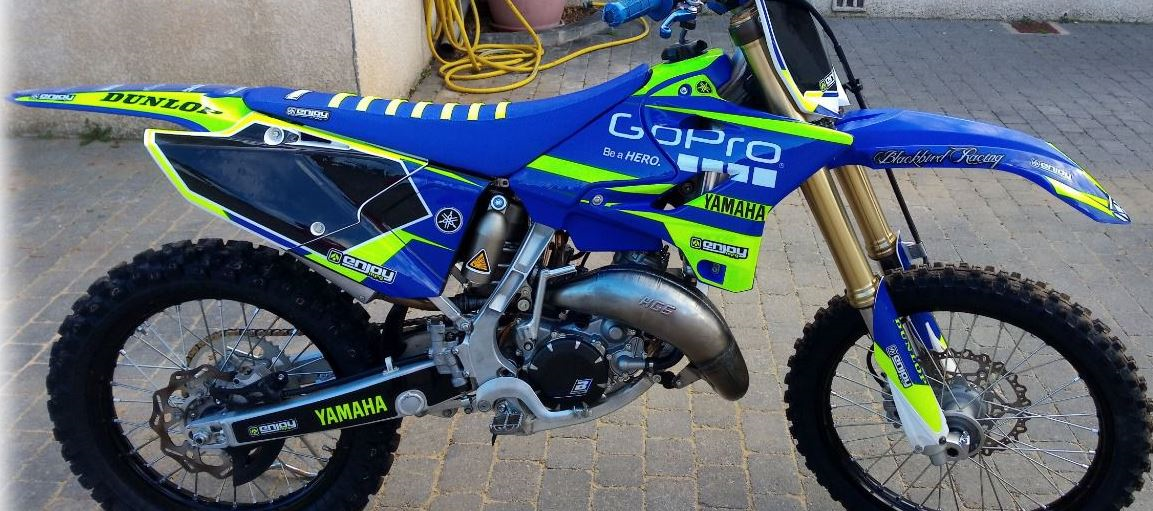 Enjoy Manufacturing Yamaha Graphics kit YZ 125 YZ 250 2015 - 2021 & Polisport Restyle, Neon GoPro