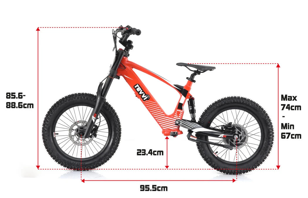 Revvi 18" Electric Bike 500 Watt - 3 Speed