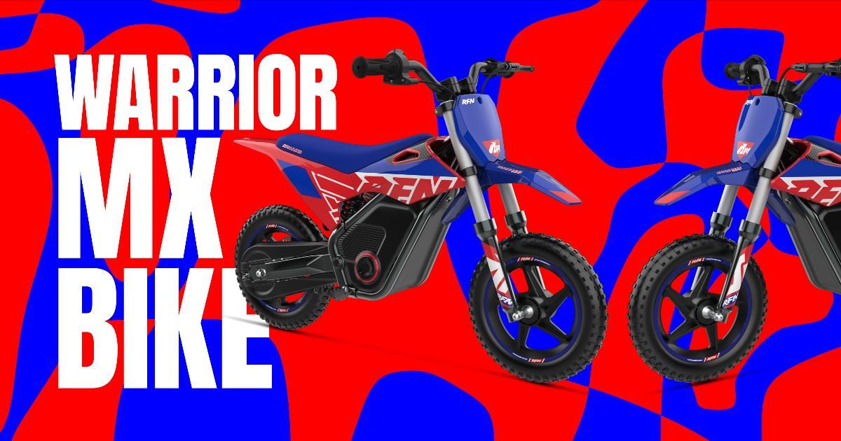 RFN Warrior SX-E400 Electric Bike - 400w - 36v - 5.2ah - Blue / Red