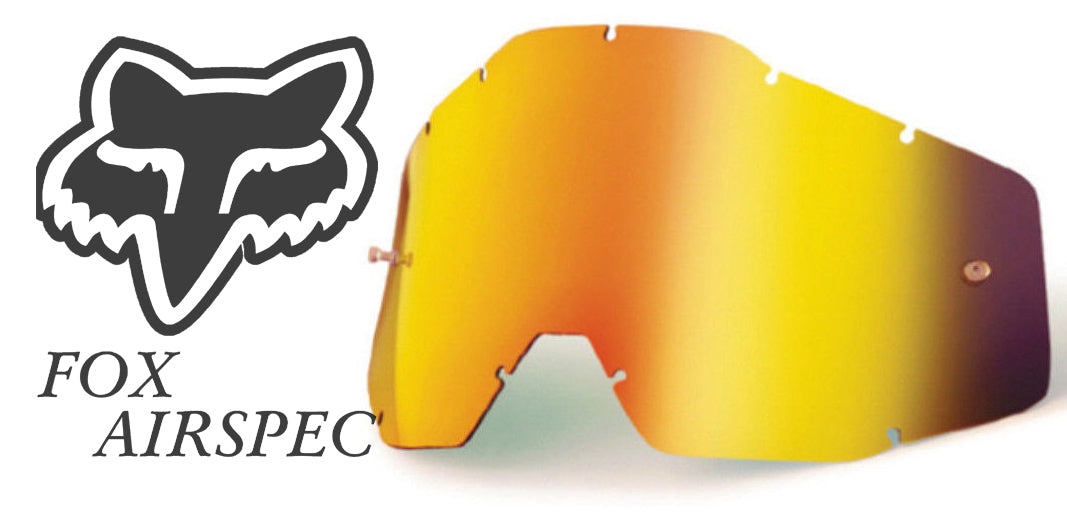 Goggle Shop Fox Airspec / Airspace Mirror Tear off Lens, Fire