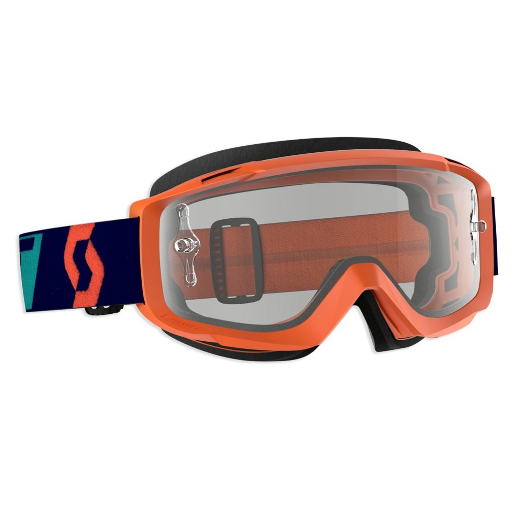 Scott Split OTG Goggles, Orange – Clear Works Lens