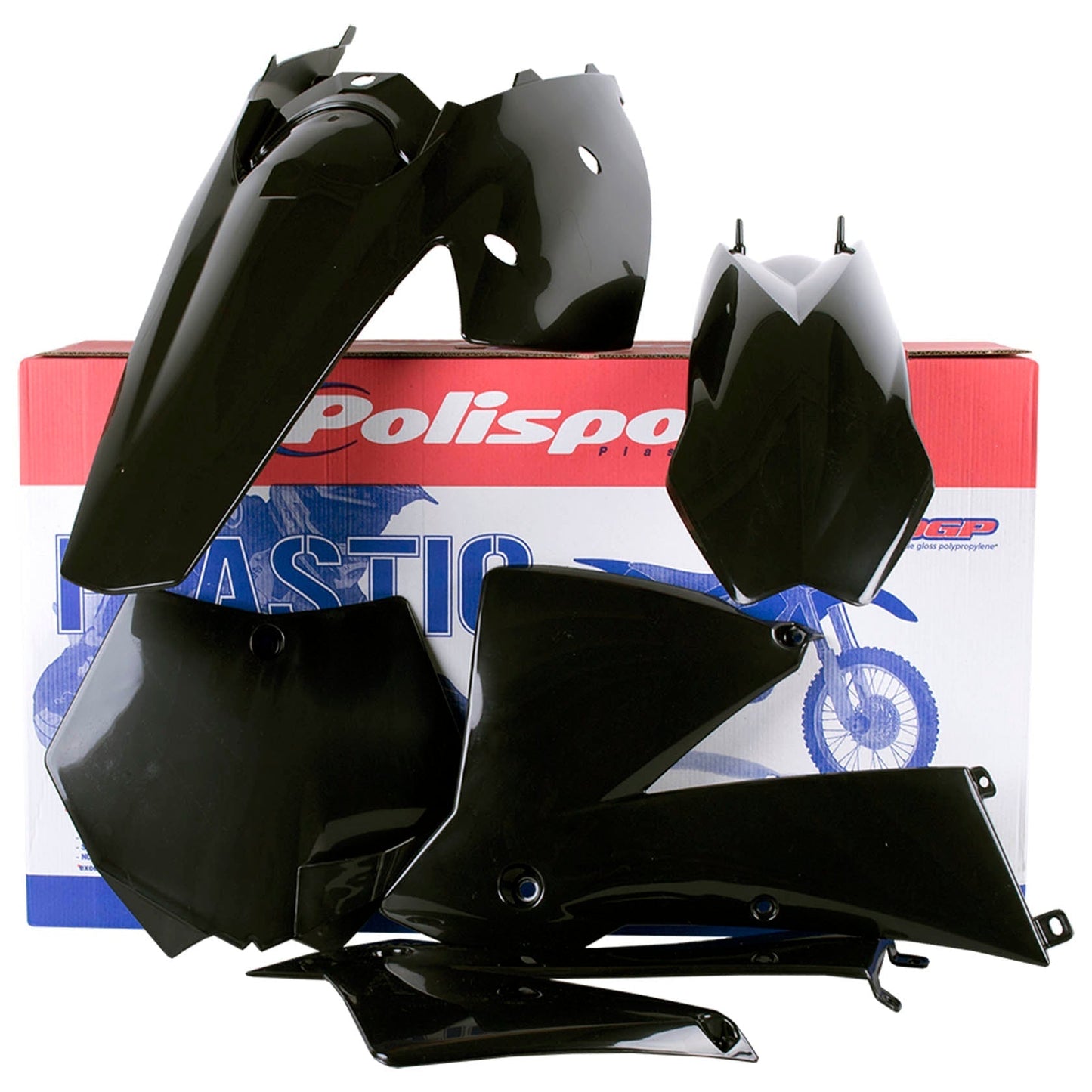 Polisport KTM Plastic Kit SX 2003 - 2004 SX 125 525 EXC 04 ONLY, Black