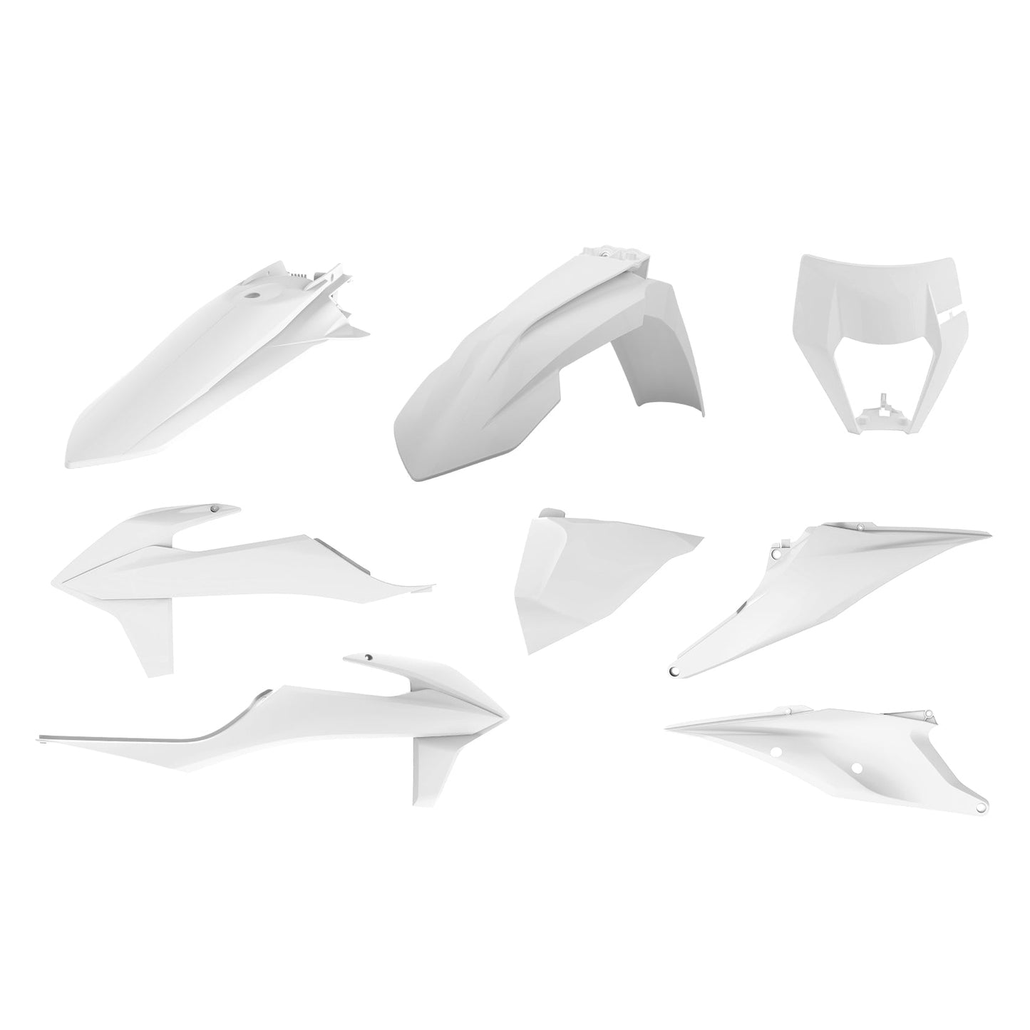 Polisport KTM Plastic Kit EXC EXCF 2020 - 2023, White